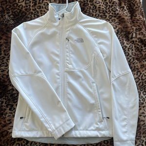 The North Face Women's White Apex Barrier Soft Shell Jacket